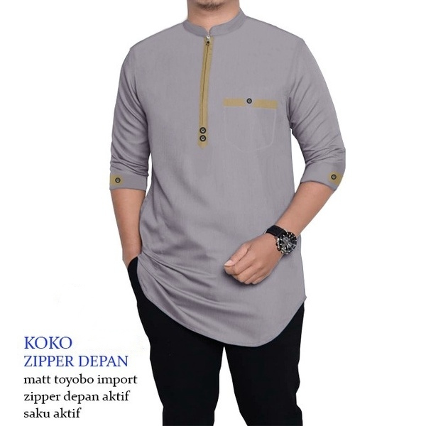 Koko Qurta Zipper Depan Matt Toyobo Inport