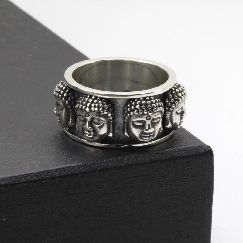 CINCIN BUDHA CINCIN PRIA PERAK 925 HANDMADE BALI