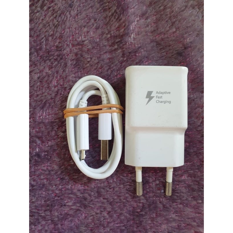 charger original copotan hp (bekas) Samsung fast charging (micro) 15W  note 5 A5 A7 2016