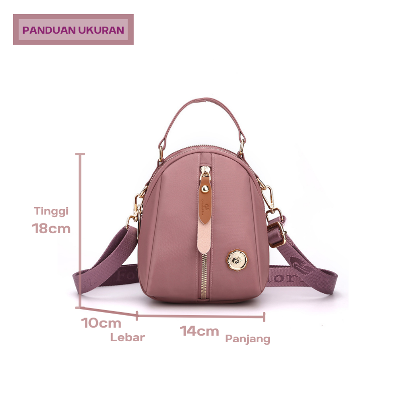 Tas Selempang Wanita COLORFUL FOX 2221 Sling Bag Wanita Tas Anti Air WATCHKITE WKOS