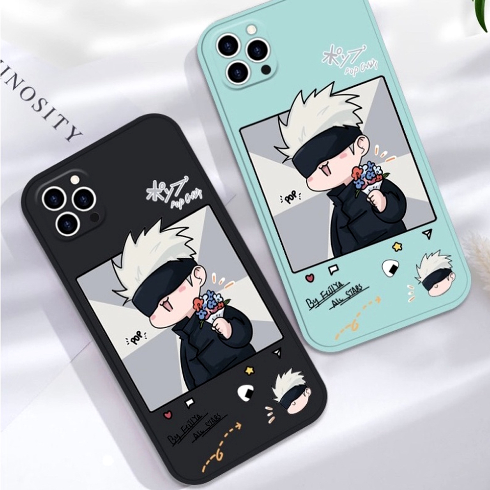 Case Realme C15 3 C3 5 5i 10 C2 C11 C30 C30S C33 C55 Narzo 50i Prime Casing Cute Gojo JijutsuKaizen Estetic Silicon Matte Premium