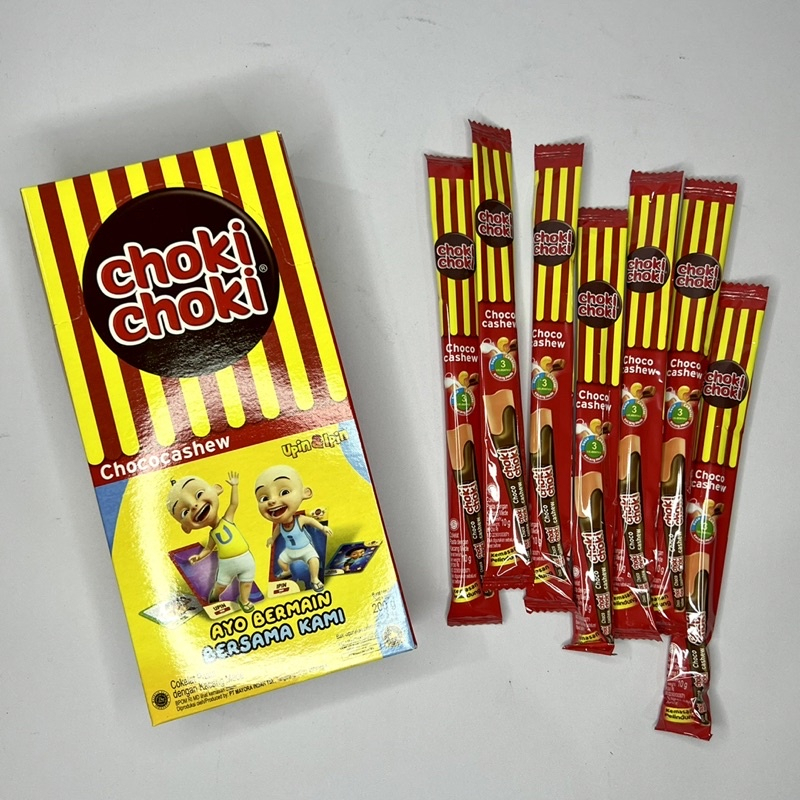 

RK Choki Choki Box Isi 20 pcs Coklat Snack Pasta Choco Cashew Legendaris Favorit Anak Sejak Dulu