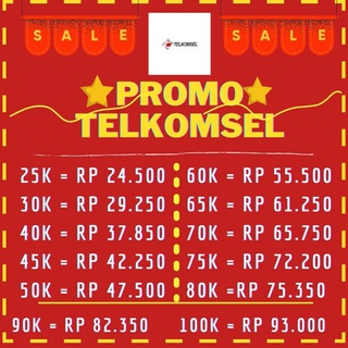PROMO PULSA TRANSFER TELKOMSELL AS SIMPATI LOOP 25K 30K 35K 40K 45K 50K 60K 70K 80K 90K 100K MURAH