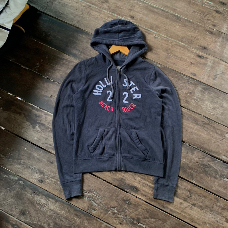 ZIPHOODIE HOLLISTER 22 Beach Rider "Black"