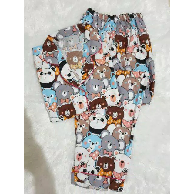 Baju Tidur Gemoy Panda Piyama Dewasa Wanita Cewek Kekinian