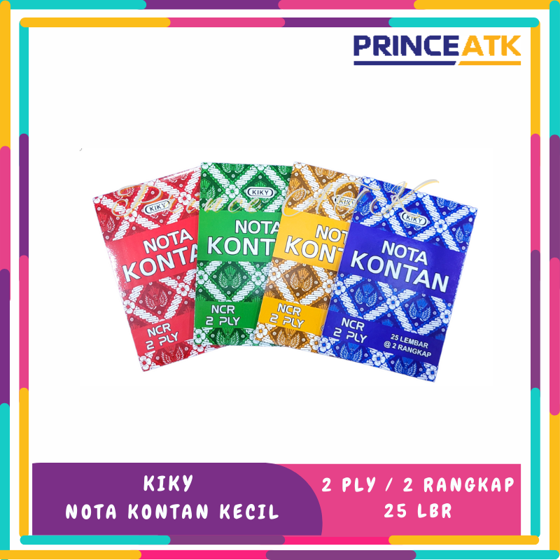 

NOTA KONTAN KECIL 2 RANGKAP / PLY MERK KIKY ISI 25 LBR