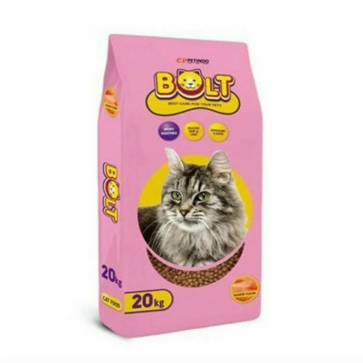 KHUSUS EKSPEDISI MAKANAN KUCING BOLT 20 KG 20KG CAT FOOD CATFOOD