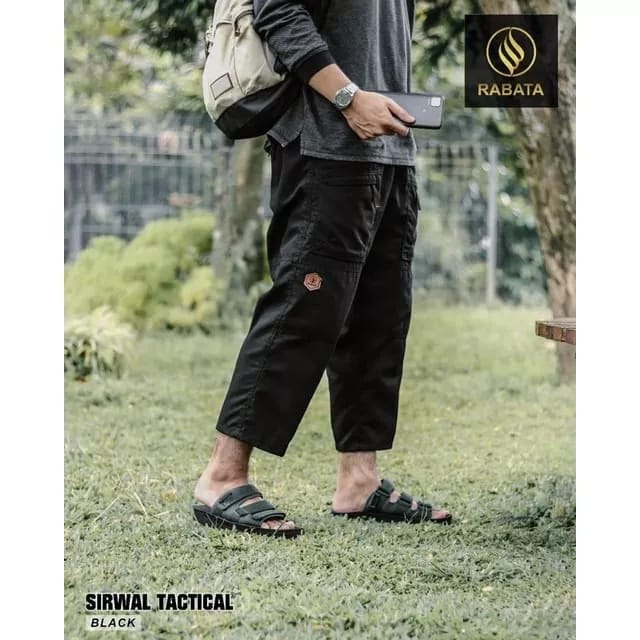 Celana Sirwal Ikhwan Muslim Pria Dewasa Syar'i Laa Isybal Ukuran S M L XL Warna Hitam Abu Olive Krem Hijau Army Bahan Katun Drill Halus