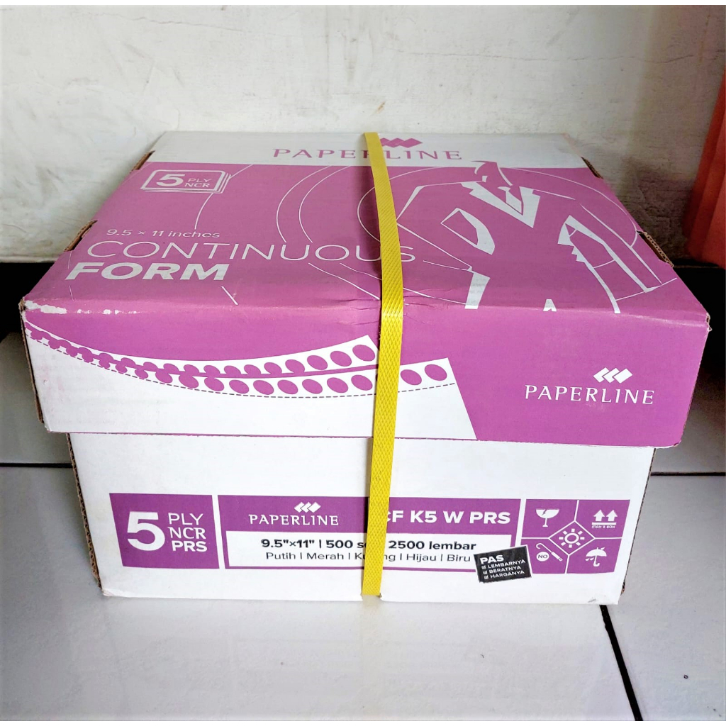 

Continuous form Paperline 9,5 x 11:2 5ply warna WPYGB CF K5 W PRS