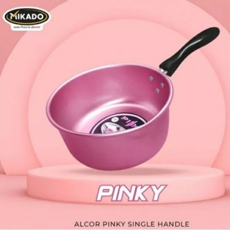 Panci Mie Pink /Panci Alcor Pinky Single Handle /Panci Susu Pink