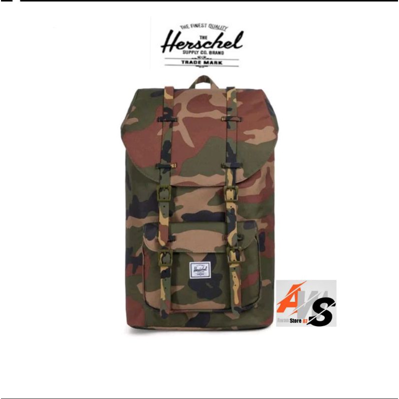 HERSCHEL LITTLE AMERICA-W CAMO-(25L)-BAG-US