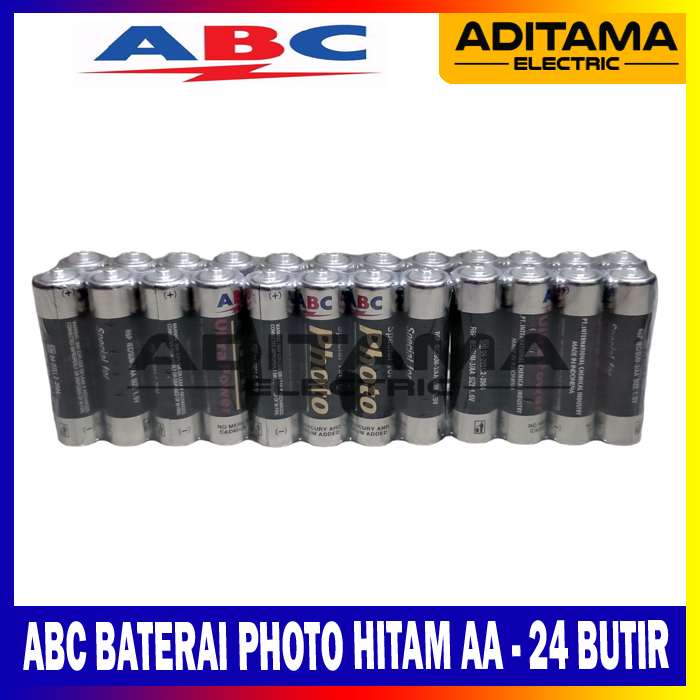 BATERAI ABC PHOTO HITAM AA A2 - ISI 24 PCS