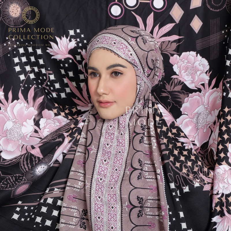 Mukena Dewasa Motif Silk Maxmara 2in1 Lasercut Luella Series