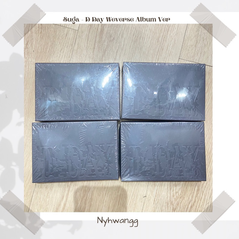 SUGA - D-DAY WEVERSE ALBUM VERS [ready stock]