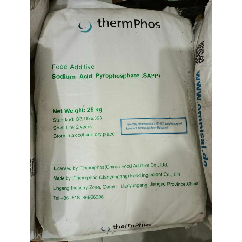 

SAPP sodium acid phyrophosphate thermphos 25 kg - perenyah gorengan