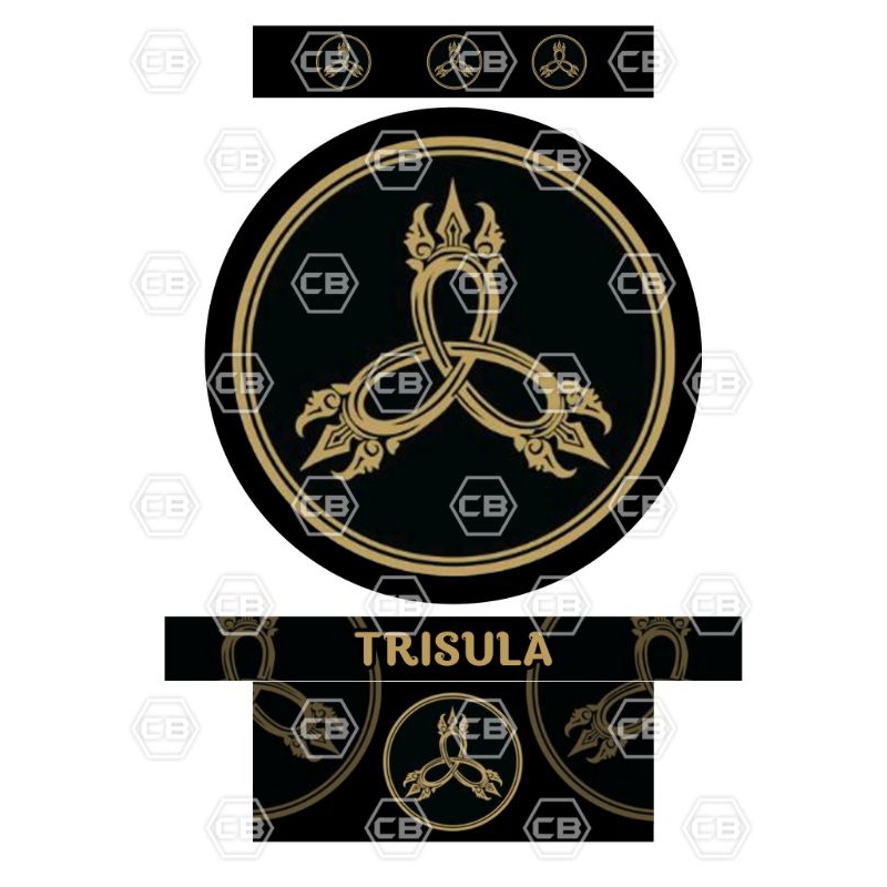 STIKER DECAL BUAT TEBOK PVC LOVEBIRD SATU SET,