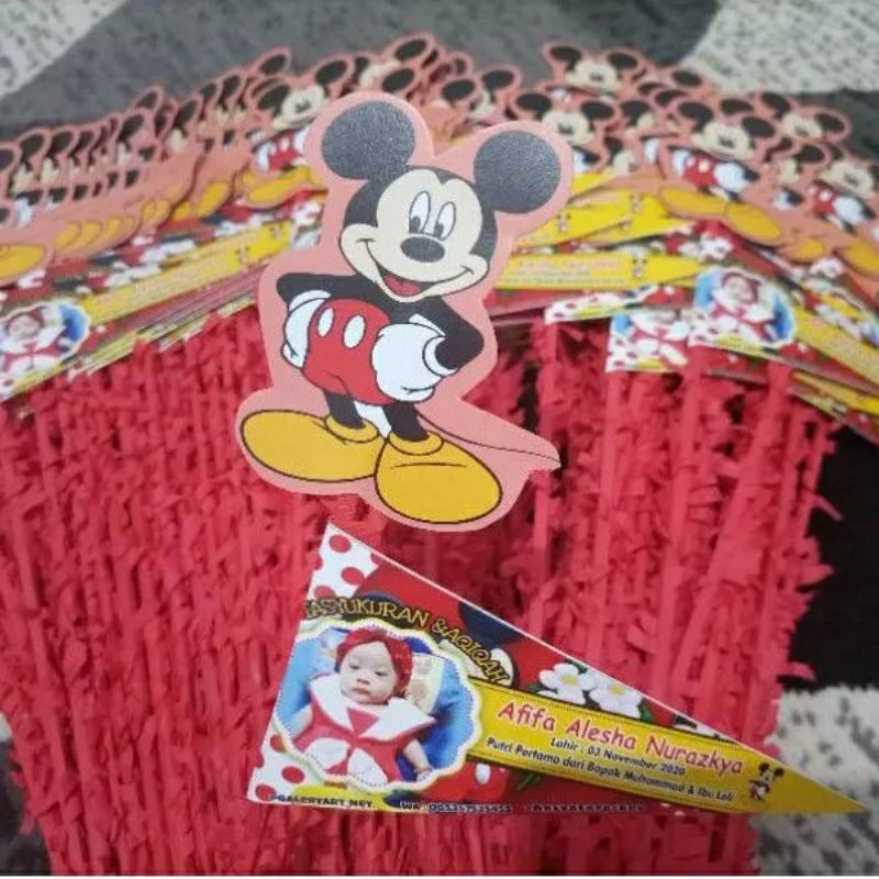 bendera aqiqah karakter lucu