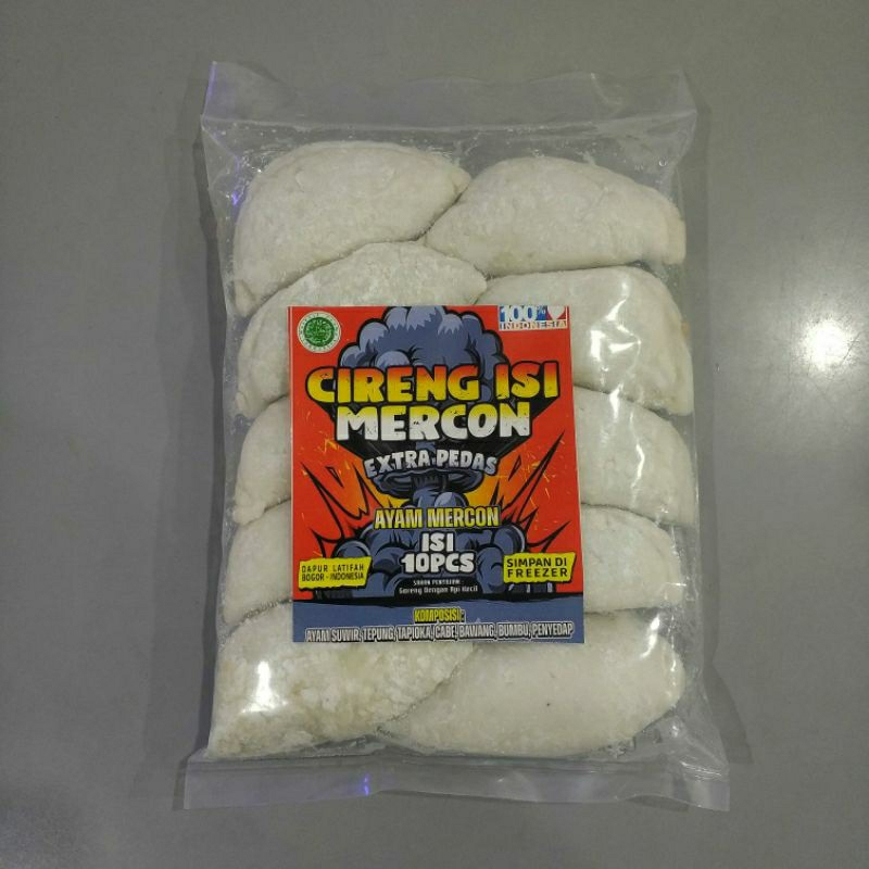 

CIRENG MERCON ISI AYAM / CAKALANG / BASO ISI 10 PCS