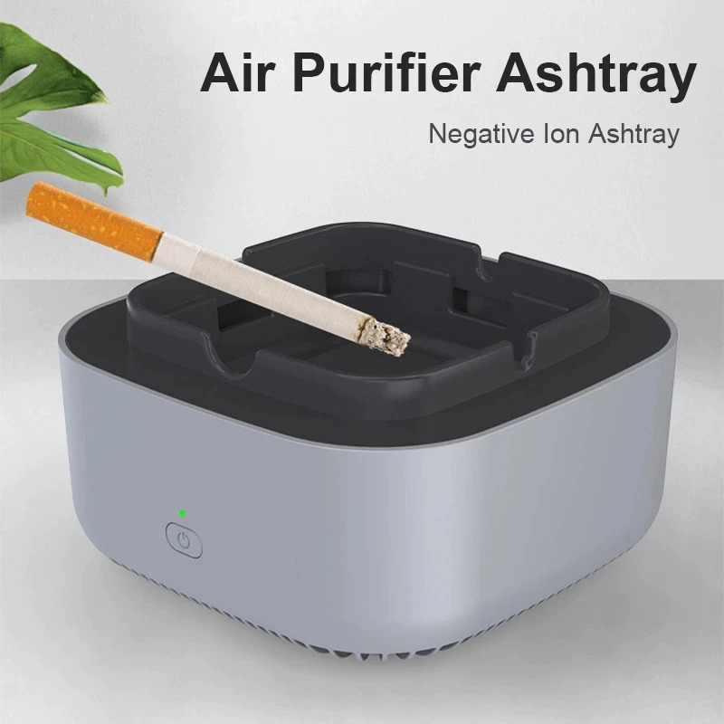 Skutny Asbak Rokok Air Purifier Filter Cigar Ashtray - TS-08 Air Purifier Ashtray for smoker Dambe Asbak Penyaring electric Asap Rokok Penjernih Udara Aroma terapi humidifier Asbak Elektrik Pembersih Udara Penghisap Penyaring Asap Rokok kotak