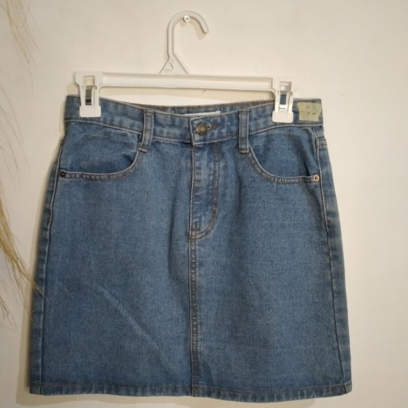 t*hrift rok pendek jeans korea