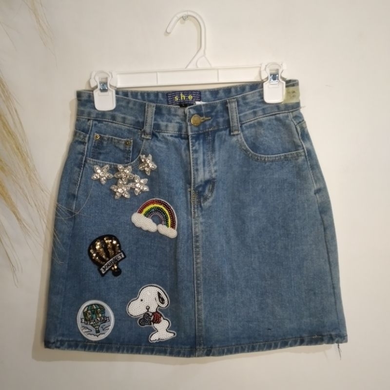 T*hrift Rok Pendek Jeans Korea