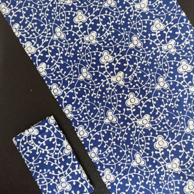 Kain Batik Cap Warna Biru Kain Batik Biru Bahan Batik Cap Kain Batik Cap Kain Batik Garutan Biru Bat