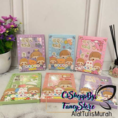 

Buku Stiker Karakter Cewe 4 warna Stiker Anti Air Buku Stiker Viral Kode SZ55 Cod