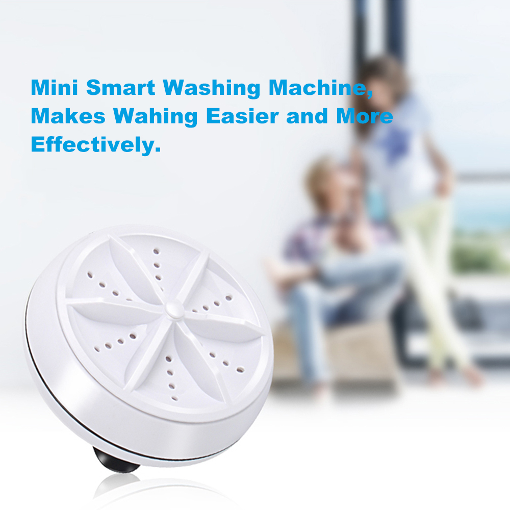 HOMGEEK Mesin Cuci Mini Portable Washing Machine Ultrasonic - CE172