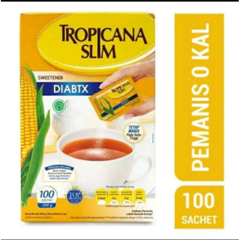 

Gula Tropicana slim diabtx isi 100 sachet ori