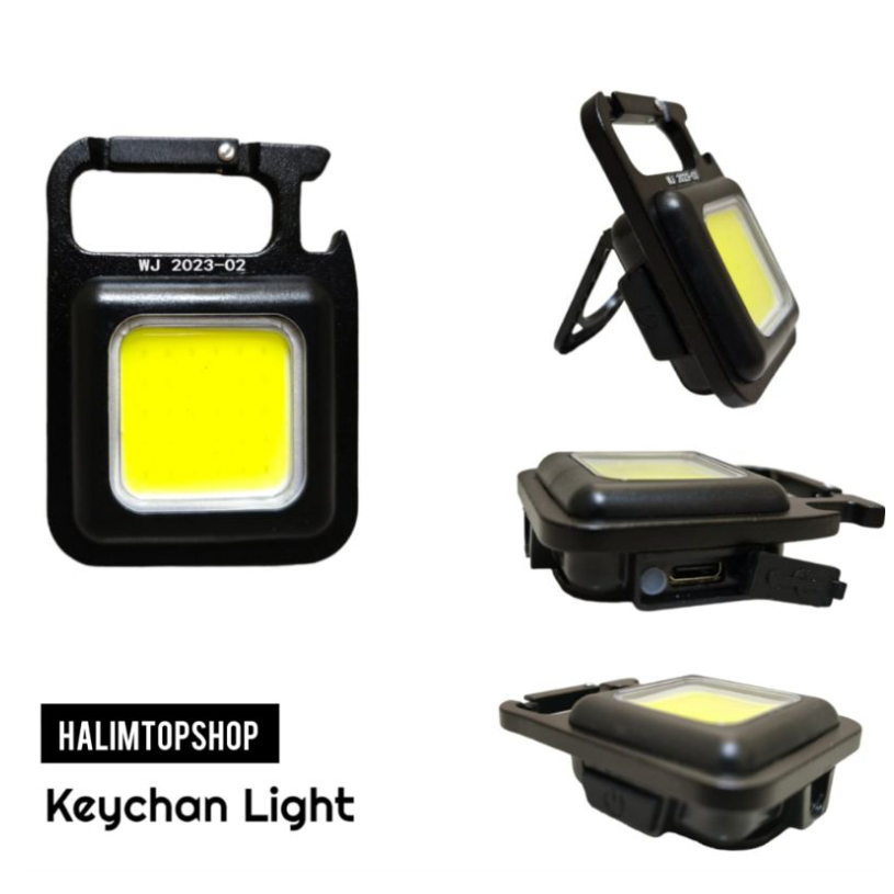 Senter Mini Gantungan Kunci Welite LED COB Lampu Cas USB Type-C KEYCHAIN LIGHT Lampu Senter mini LED