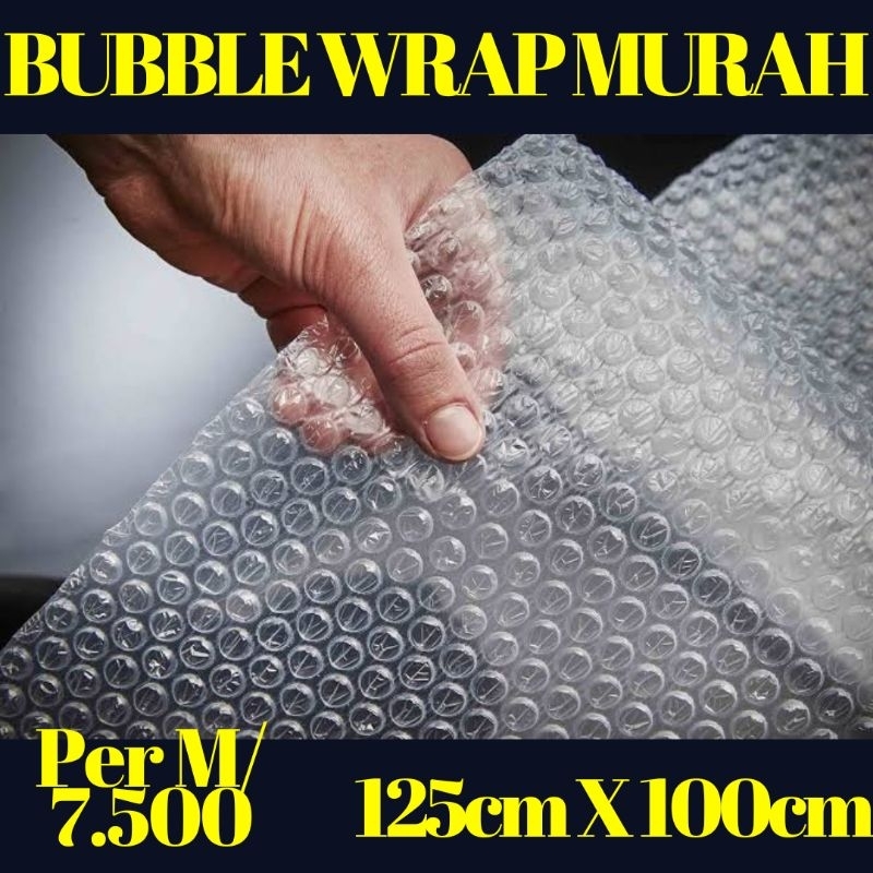 

bubble wrap murah per meter packing lakban 125 cm x 100 cm Bubble Wrap plastik