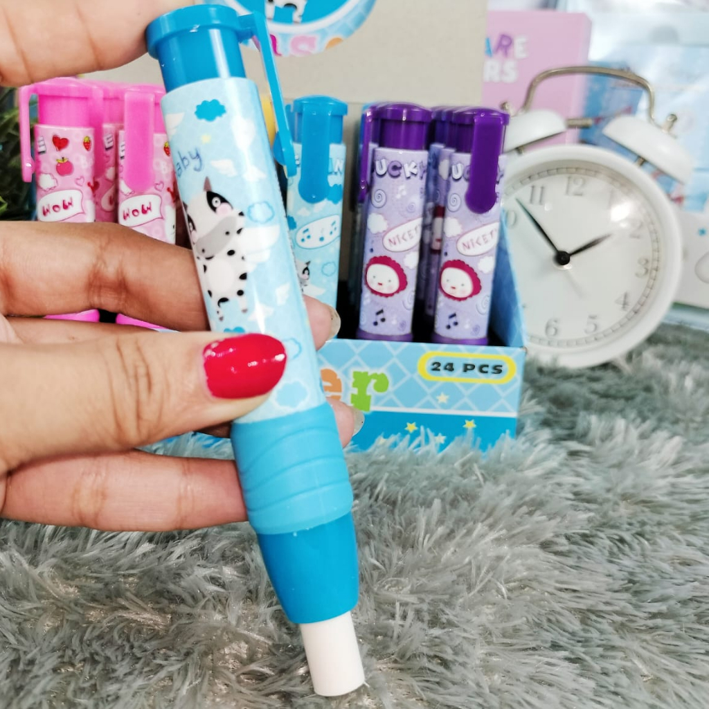 Penghapus Lucu model Cetek / Mekanik Eraser Fancy Lucu harga Termurah Alat Tulis Sekolah Anak kekinian Terlaris Kualitas Terbaik bisa Grosir dan COD