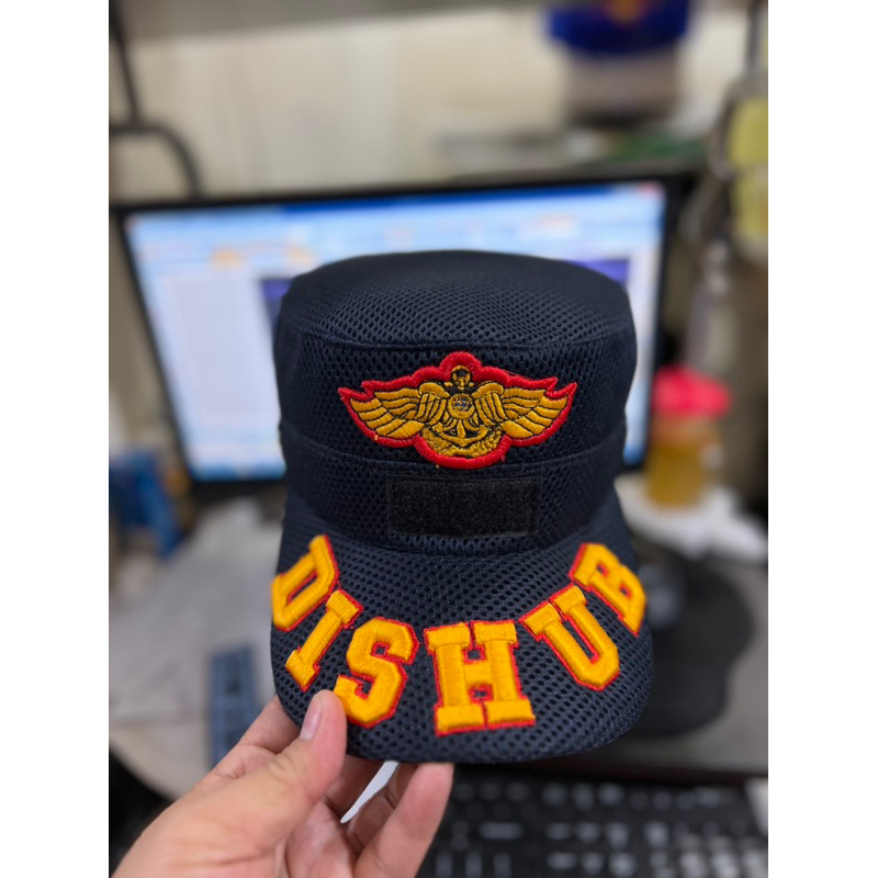 Topi Komando Dishub Pemadam Timbul