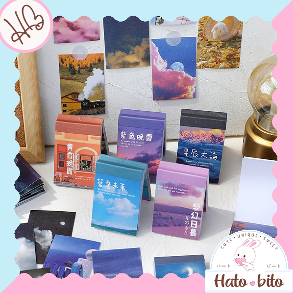 

1 set 50 lembar star story series sticker vintage retro kawai diy journaling scrapbook aesthetic deco stiker lucu HB1406