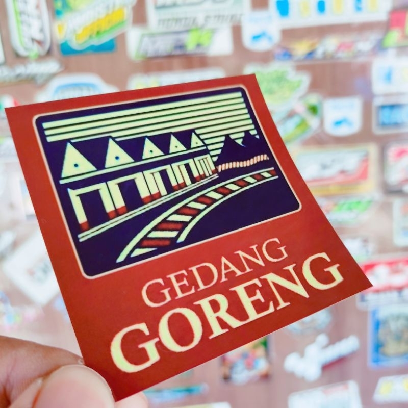 stiker gedang goreng