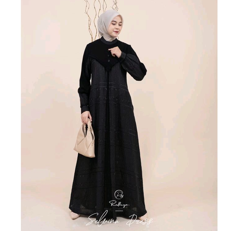 BerMus - Gamis Simple Elegant Sabrina Dress RDY508 by Radhiya Original/508 Kualitas butik harga mera