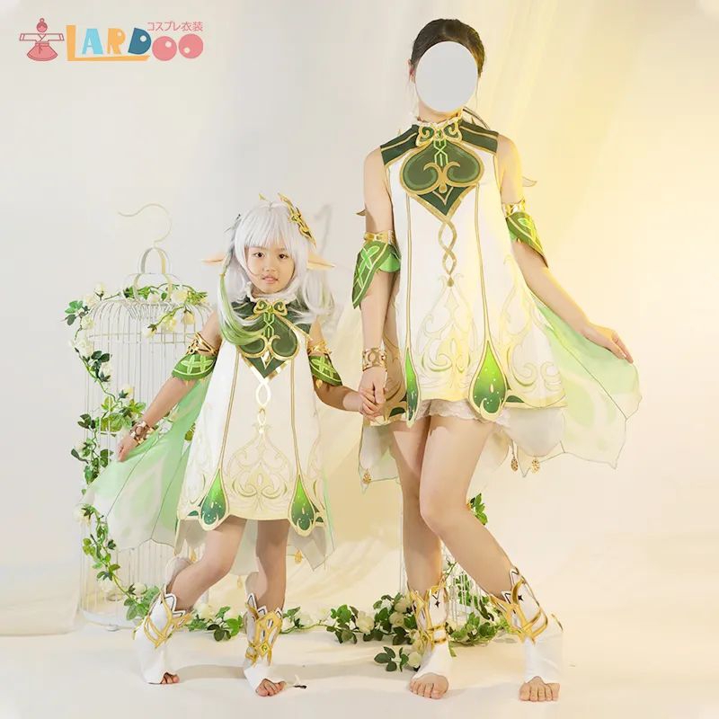 LARDOO NAHIDA ADULT KIDS GENSHIN IMPACT SUMERU ARCHON COSPLAY COSTUME KOSTUM DEWASA ANAK BALITA 3 4 
