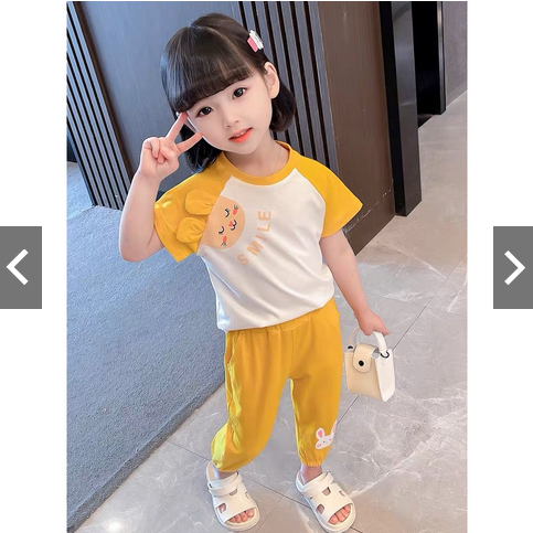 Setelan Anak Motif Smile Rabbit Anak Usia 1-5tahun