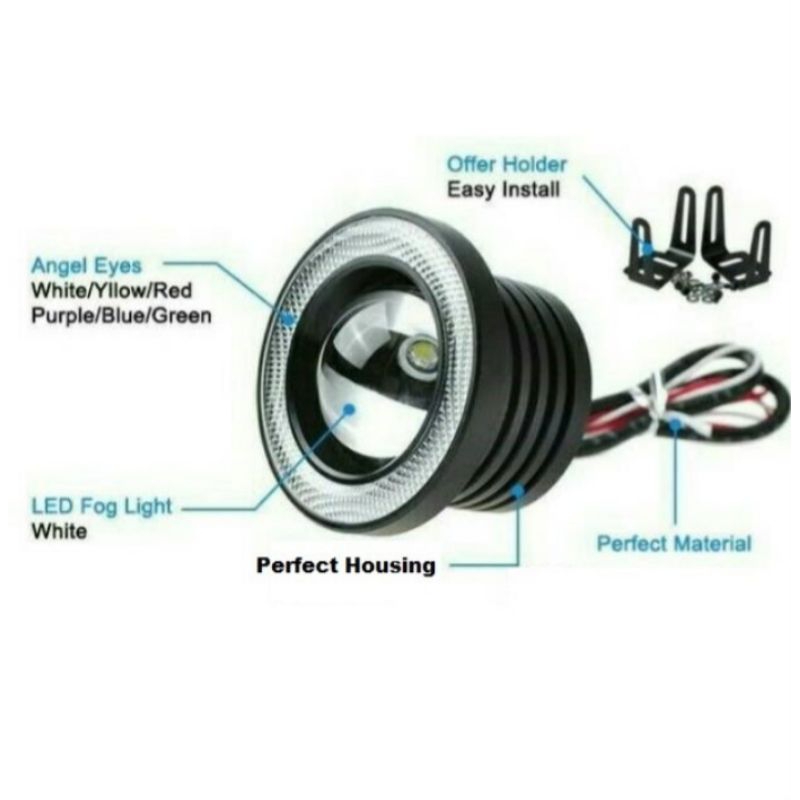 BISA GROSIR Foglamp LED Universal Avanza, Cayla, Ayla 89mm/76mm **