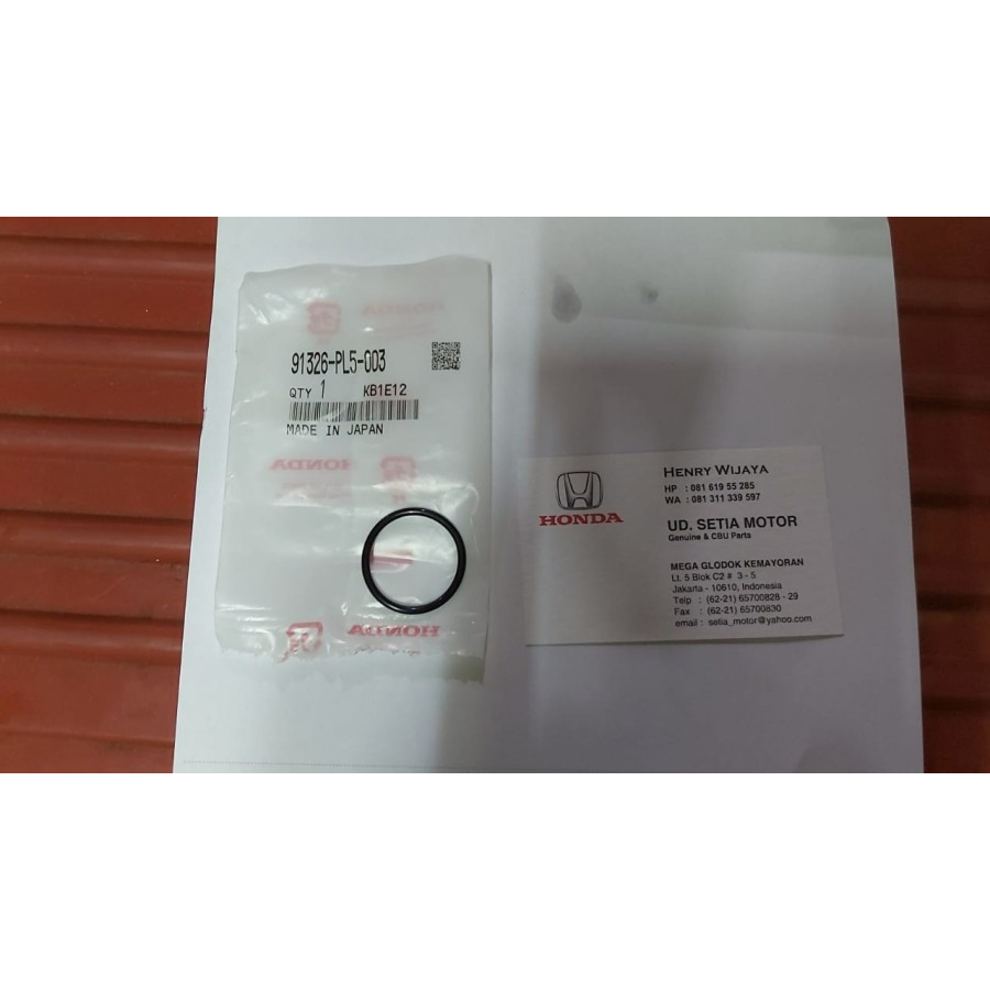 Oring O-ring Rumah Filter Oli Oil Filter Honda Accord CP2 2008-2012 CRV RM 2013-2016 Gen 4 Original