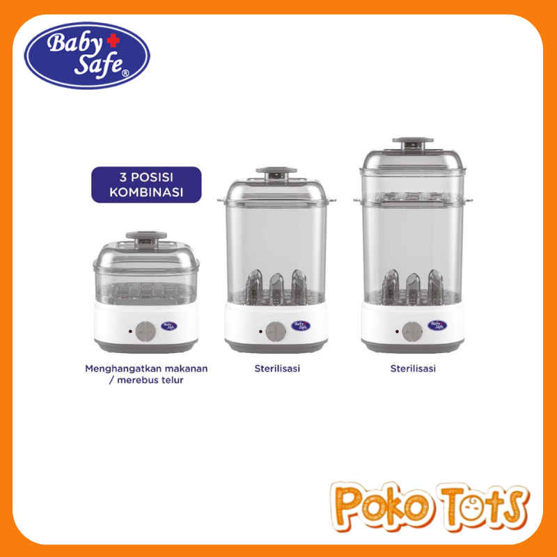 Baby Safe Sterilizer &amp; Food Warm Pensteril Botol dan Penghangat Makanan Bayi LB318 Baby Safe