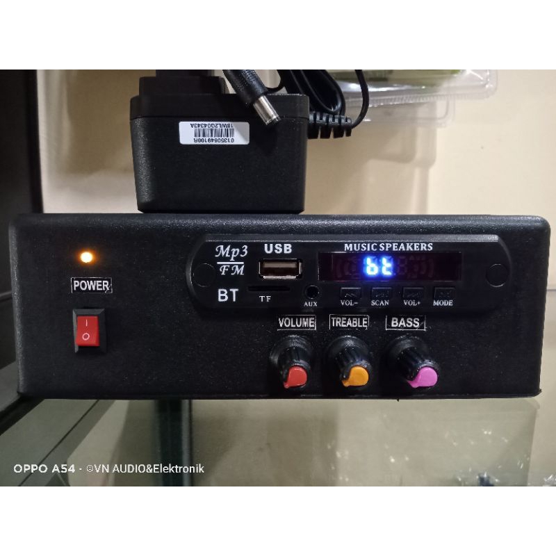 Amplifier Bluetooth 12Volt Volume ,Bass ,Treble ( BISA COD)