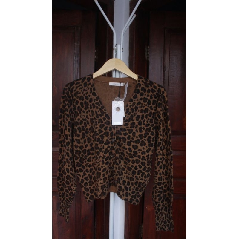 Cardigan Leopard Moussy