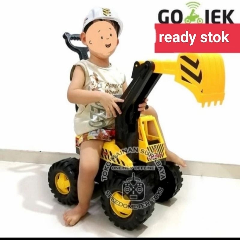BECO EXCAVATOR MOBILAN MAINAN ANAK LAKI BECO DINO BISA DINAIKI