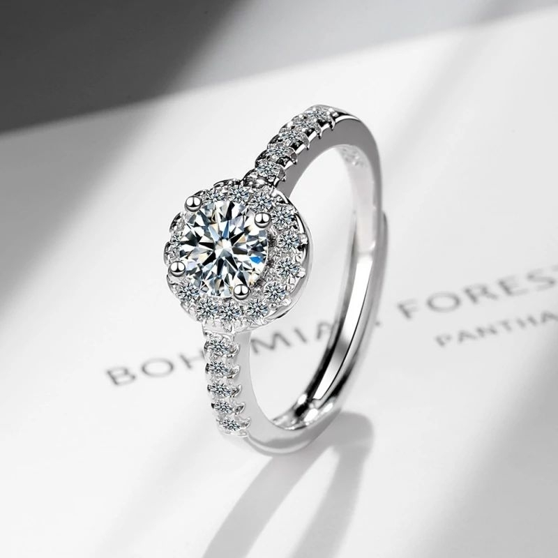 ChrystalxSea Cincin Wanita Silver S925 Sparkling Sun - Silver Ring for Women S925