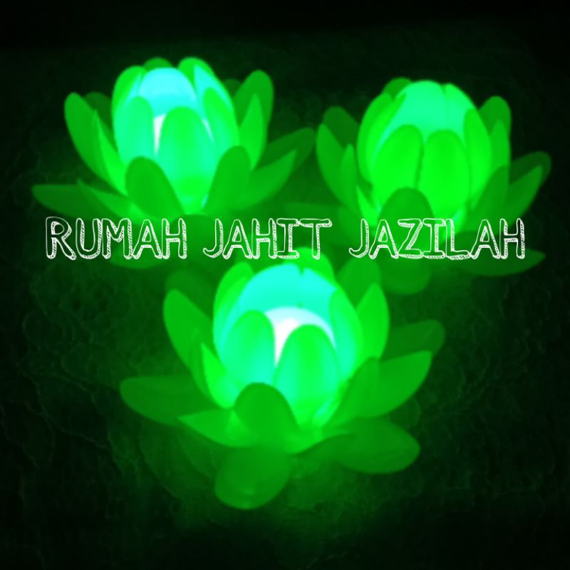 lampu tidur / lampu tidur bunga teratai / lampu tidur sendok bunga teratai / kerajinan sendok