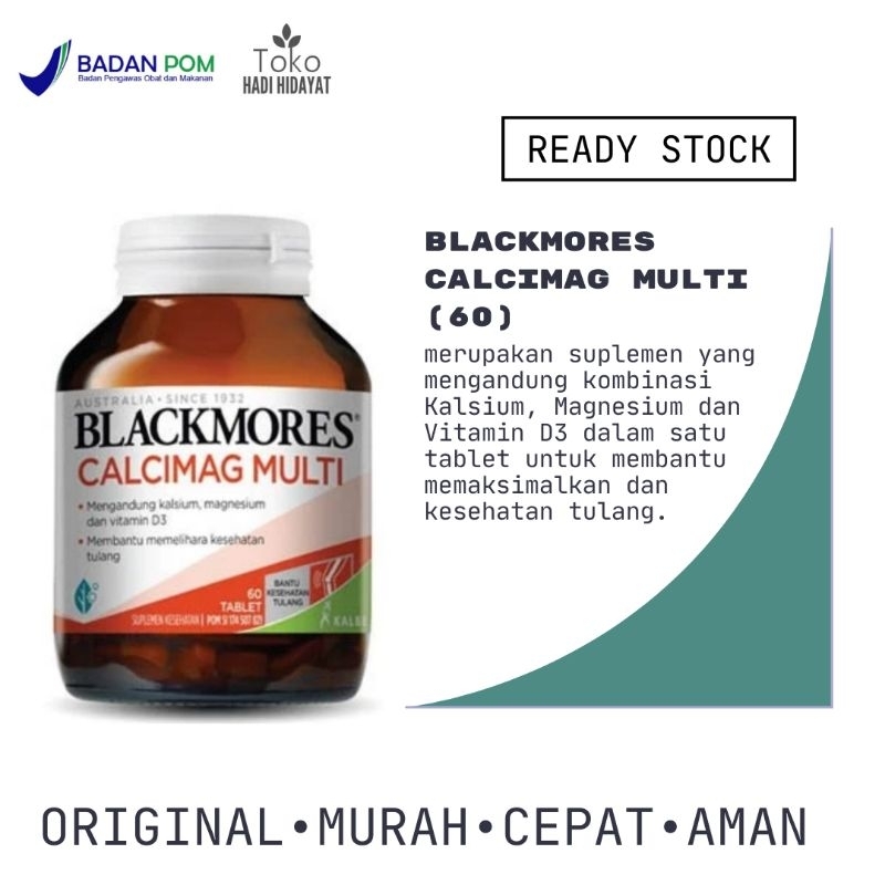 Blackmores Calcimag Multi 60 tablet kalsium magnesium dan vitamin d3