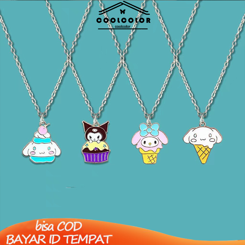 COD❤️Kalung Rantai Kartun Liontin Kulomi Cat Gaya Punk Untuk Perhiasan Pria Wanita- cl