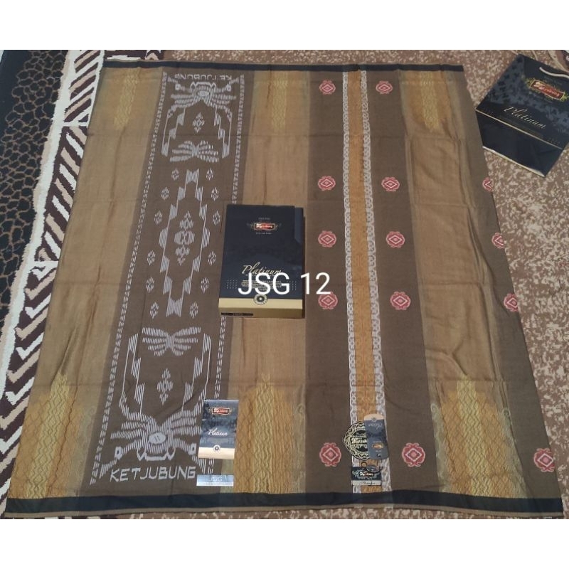 Sarung KETJUBUNG PLATINUM Mercerized Motif JSG GOLD