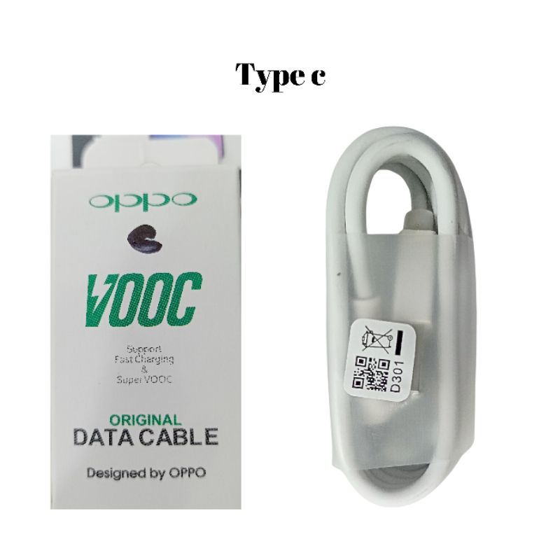 Kabel Data Oppo R15 Vooc Fast Charging Micro dan Tipe C Original 100%